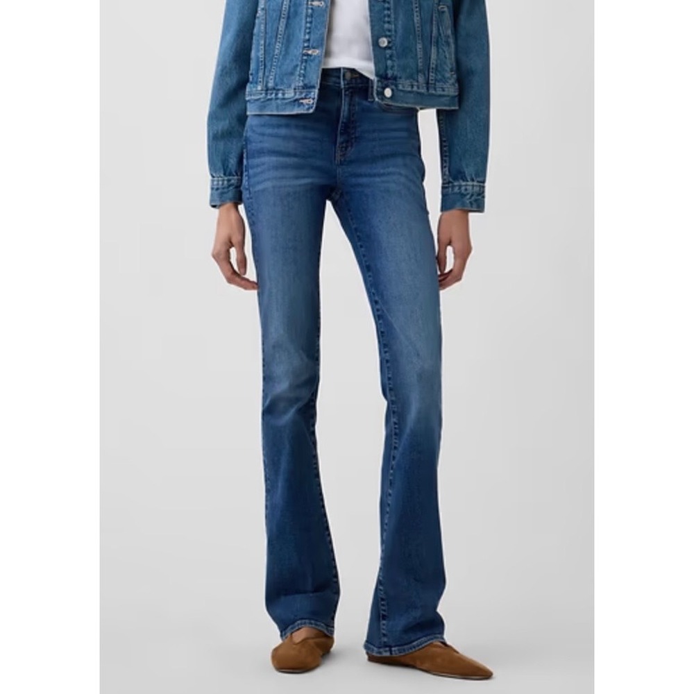 Gap Baby Boot Mid Rise Jeans Size 29 8 Regular Medium Wash Blue Denim